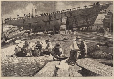 Construcción de Barcos, Puerto de Gloucester de Winslow Homer