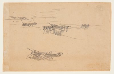 Bocetos de dories en carruajes de Winslow Homer