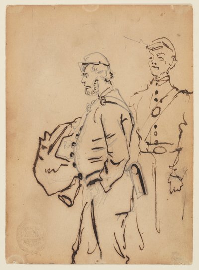 Bocetos de soldados de Winslow Homer