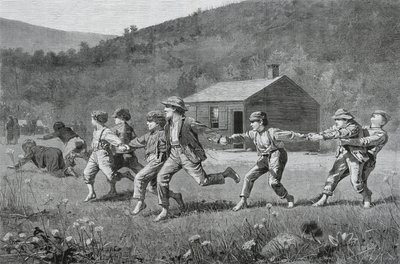 El juego del látigo, de Harpers Weekly, 20 de septiembre de 1873 de Winslow Homer