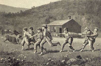 Snap the Whip (grabado en madera) de Winslow Homer