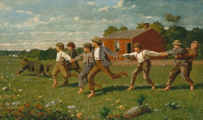 Jugar al látigo, 1872 de Winslow Homer