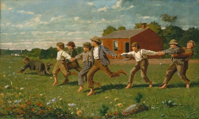 Jugar a Atrapar, 1872 de Winslow Homer