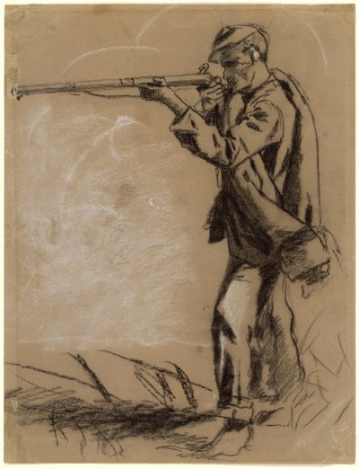 Soldado apuntando [recto] de Winslow Homer