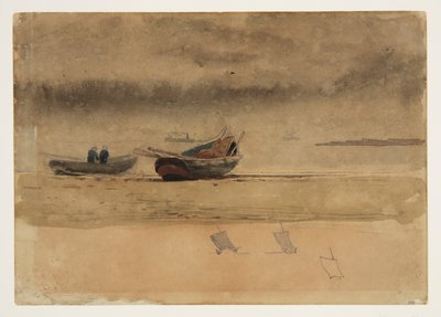 Vista de popa de dos botes de remos, Inglaterra de Winslow Homer