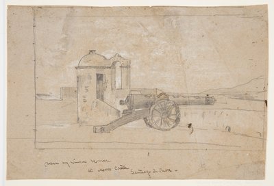 Estudio para "Reflector, entrada del puerto, Santiago de Cuba" de Winslow Homer