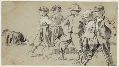 Estudio para "Rompe la Cuerda" de Winslow Homer