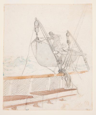 Estudio para "La señal de socorro" de Winslow Homer