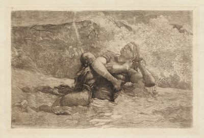 Estudio para Resaca de Winslow Homer