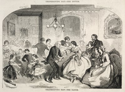 Día de Acción de Gracias - El baile, 1858 de Winslow Homer