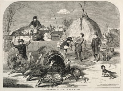 Día de Acción de Gracias - Medios y Maneras, 1858 de Winslow Homer