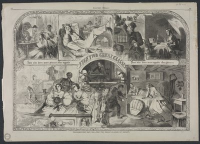 Día de Acción de Gracias, 1860 - Las dos grandes clases de la sociedad, 1860 de Winslow Homer