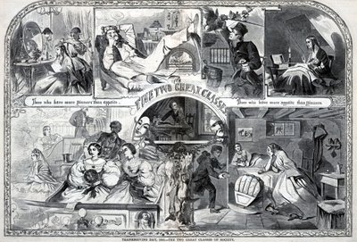 Día de Acción de Gracias, 1860, Las dos grandes clases de la sociedad, de Harper