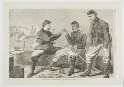 Día de Acción de Gracias en el Ejército-Después de la Cena: El hueso de los deseos de Winslow Homer