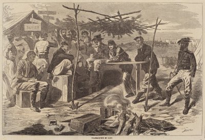 Acción de gracias en el campamento de Winslow Homer