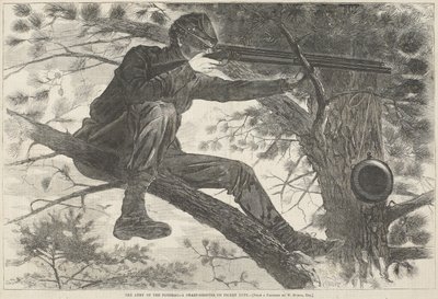 El ejército del Potomac: un francotirador en servicio de guardia, 15 de noviembre de 1862 de Winslow Homer