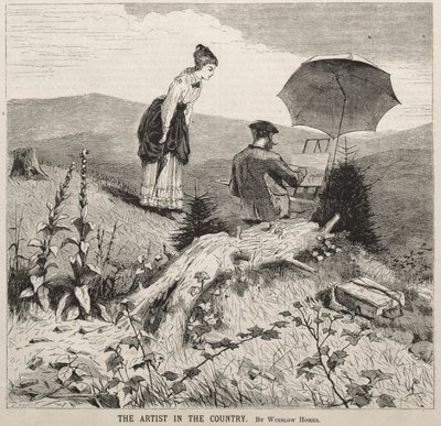 El artista en el campo, 1869 de Winslow Homer