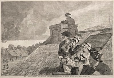 La batalla de Bunker Hill - Observando la lucha desde Copps Hill, en Boston, 1875 de Winslow Homer