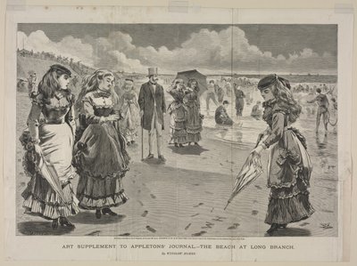 La Playa en Long Branch, 1869 de Winslow Homer