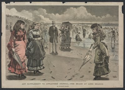 La playa en Long Branch, 1869 de Winslow Homer