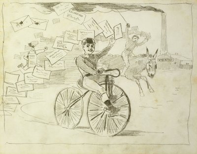 El mensajero en bicicleta de Winslow Homer