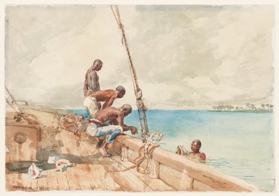 Los buceadores de conchas, 1885 de Winslow Homer