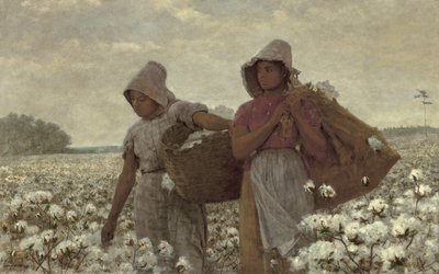 Los recolectores de algodón, 1876 de Winslow Homer