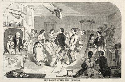 El baile después de la trilla, 1858 de Winslow Homer