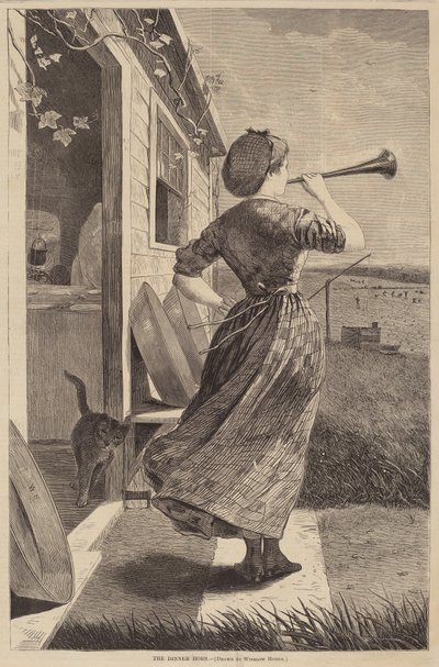 El cuerno de la cena, publicado 1870 de Winslow Homer