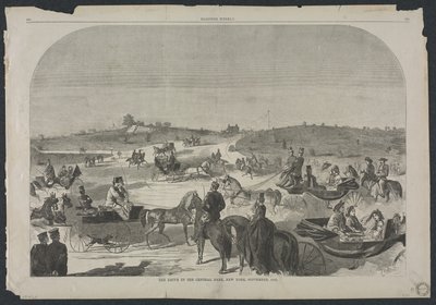 El paseo en Central Park, Nueva York, septiembre de 1860 de Winslow Homer