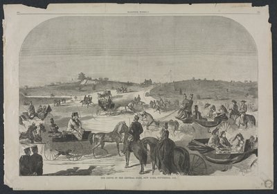 El Paseo en Central Park, Nueva York, septiembre de 1860, 1860 de Winslow Homer
