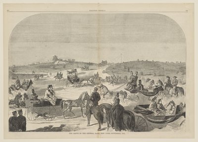 El paseo en el Central Park, Nueva York, septiembre de Winslow Homer