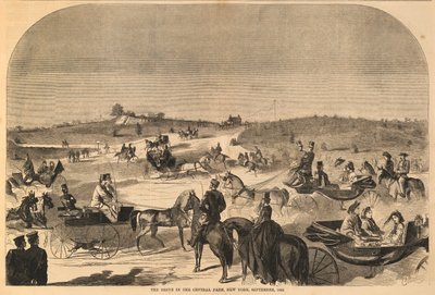 The Drive in the Central Park, Nueva York, septiembre de 1860, de Harper