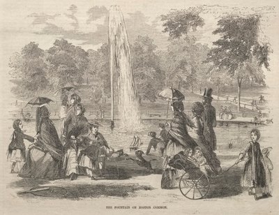 La fuente en Boston Common, 1857 de Winslow Homer