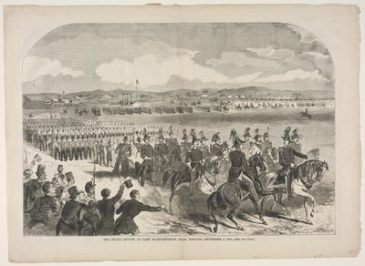 La Gran Revista Militar en Camp Massachusetts, cerca de Concord, el 9 de septiembre de 1859 de Winslow Homer