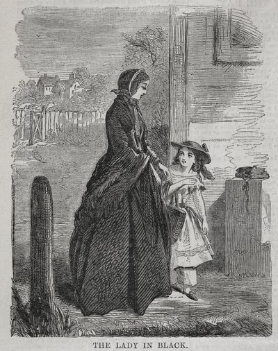 La dama de negro, 1860 de Winslow Homer