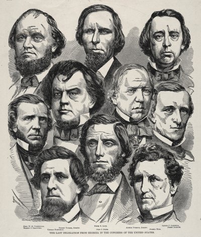 La Última Delegación de Georgia en el Congreso de los Estados Unidos de Winslow Homer