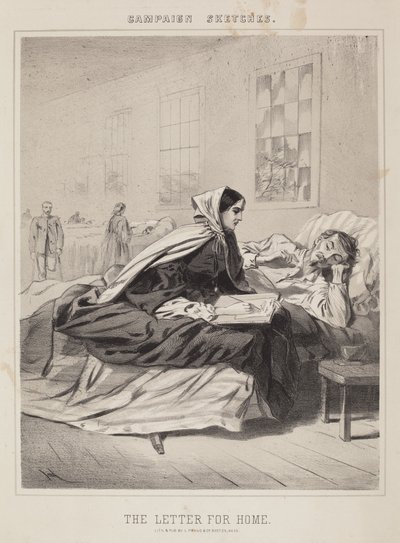 La carta para la campaña en casa de Winslow Homer