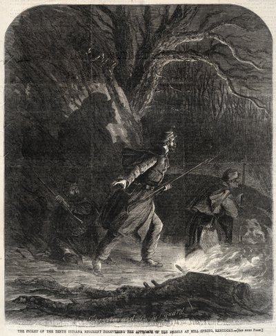 El piquete del Décimo Regimiento de Indiana descubriendo el acercamiento de los rebeldes de Winslow Homer