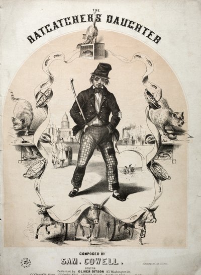 La hija del cazador de ratas - Portada de la partitura de Winslow Homer