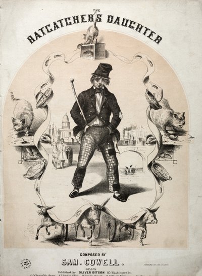 La hija del cazador de ratas - Portada de la partitura de Winslow Homer