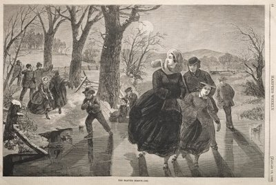 La temporada de patinaje - 1862 de Winslow Homer