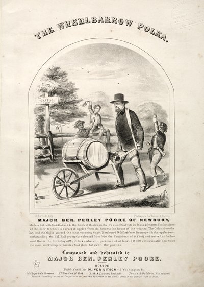 La polca de la carretilla - Portada de la partitura de Winslow Homer