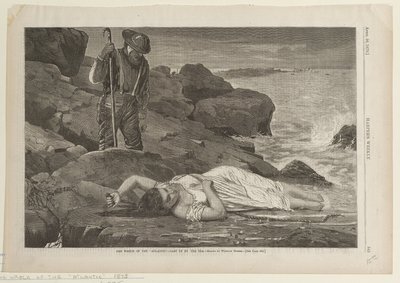 El naufragio del Atlantic arrojado a la orilla por el mar de Winslow Homer