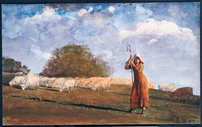 La joven pastora, 1878 de Winslow Homer
