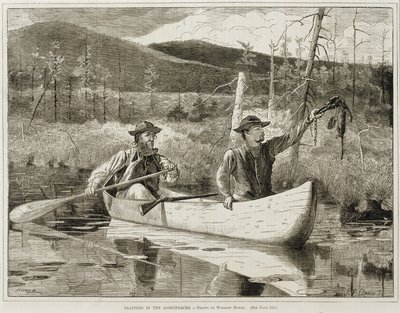 "Caza en los Adirondacks" de Winslow Homer