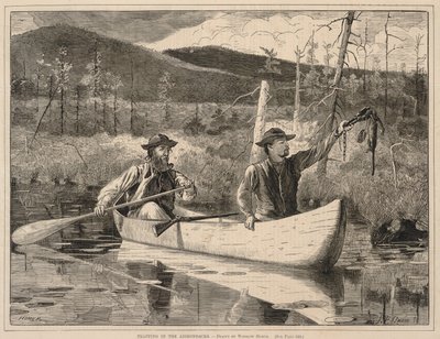 Trapping in the Adirondacks, de Every Saturday: An Ilustrated Journal of Choice Reading, 24 de diciembre de 1870. de Winslow Homer