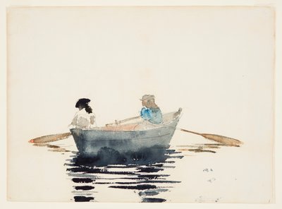 Dos chicas en un bote de remos de Winslow Homer