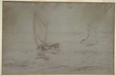 Dos balandros navegando de Winslow Homer