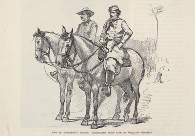 Dos de los exploradores de Sheridan, de The Century Magazine, noviembre de 1887. de Winslow Homer